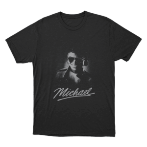 Michael Vintage Portrait Unisex T Shirt Black